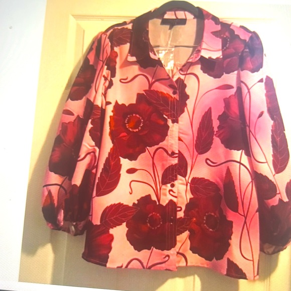 Women’s Blouse floral Size Large - Picture 2 of 4